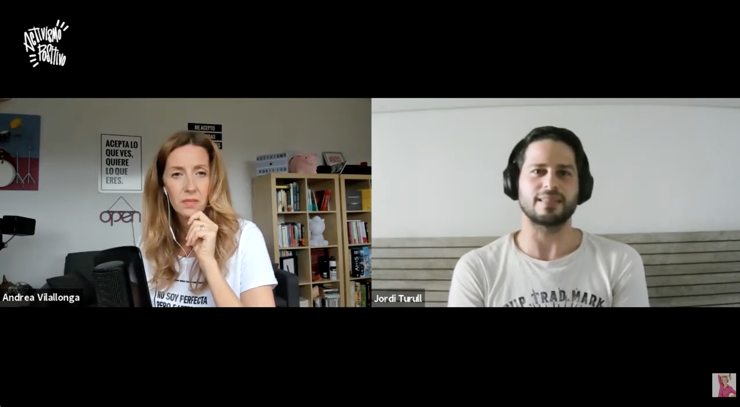 Captura de pantalla del video de la charla
